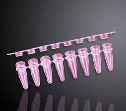 0.2毫升八连平盖PCR管（粉色）